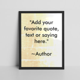 Crie seu próprio Poster de cotação motivacional