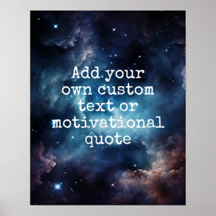 Crie seu próprio Poster de cotação personalizada -