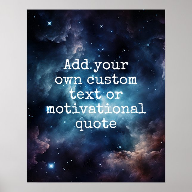 Crie seu próprio Poster de cotação personalizada - (Frente)