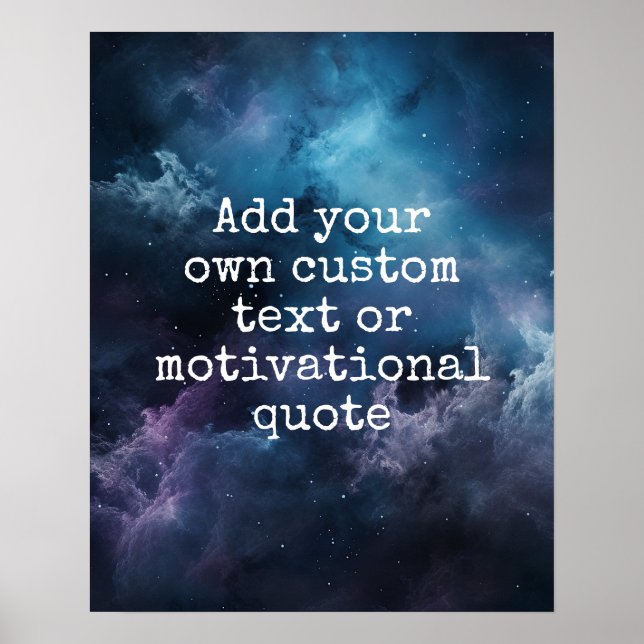 Crie seu próprio Poster de cotação personalizada - (Frente)