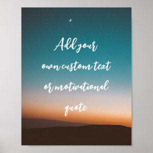 Crie seu próprio Poster de cotação personalizada