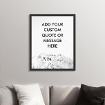 Crie seu próprio poster de cotação personalizada d<br><div class="desc">Crie a sua própria arte de poster de. Personalize esta impressão de poster com a tipografia moderna minimalista e o fundo preto e branco da montanha.</div>