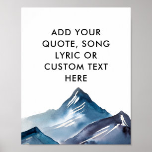 Crie seu próprio poster de cotação personalizada d