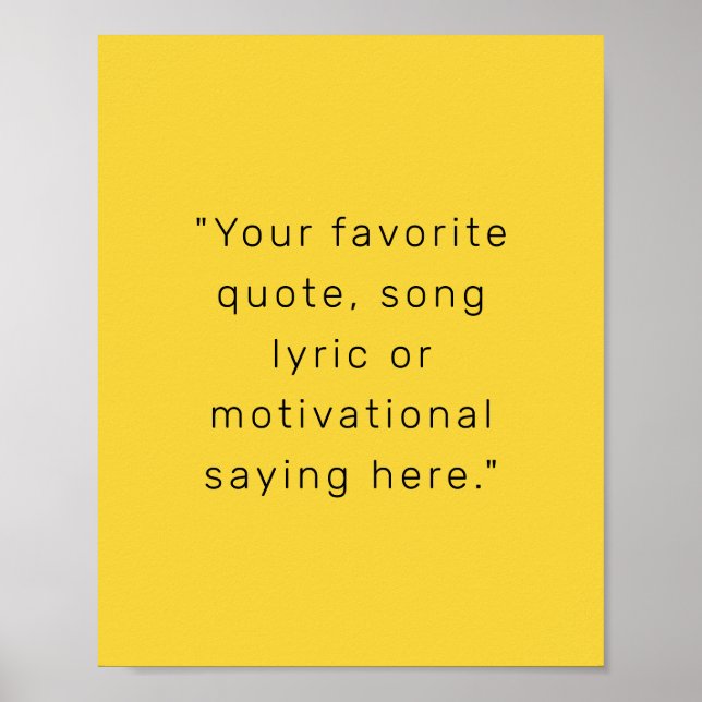 Crie seu próprio Poster de cotação personalizada m (Frente)