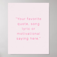 Crie seu próprio Poster de cotação personalizada m