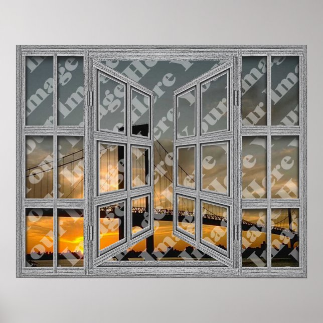 Crie seu próprio Poster de janela aberta do painel (Frente)