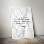 Crie seu próprio Poster de orçamento<br><div class="desc">Crie sua própria citação personalizada de arte poster. Possui tipografia minimalista de máquina de escrever.</div>