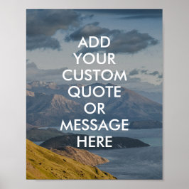 Crie seu próprio Poster de orçamento