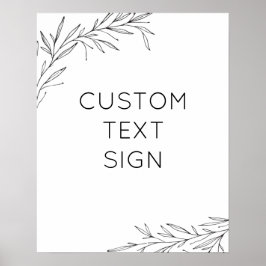 Crie seu próprio pôster de ramo desenhado à mão