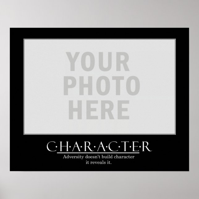 Crie seu próprio Poster motivacional - Caráter (Frente)