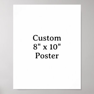 Crie seu próprio pôster personalizado simples 8" x