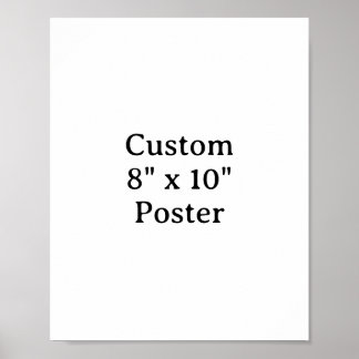 Crie seu próprio pôster personalizado simples 8" x