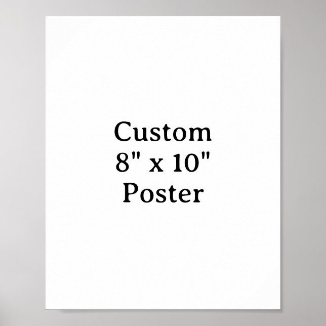 Crie seu próprio pôster personalizado simples 8" x (Frente)