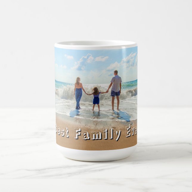 Crie Seu Próprio Presente de Caneca de Café com Fo (Centro)