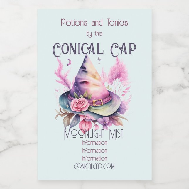 Crie seu próprio Primavera Rainbow Witat Rosa (Rótulo Único)