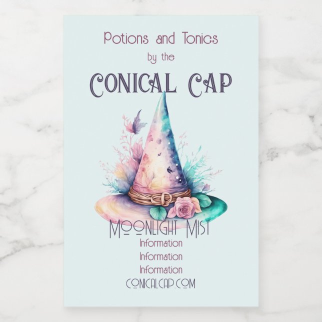 Crie seu próprio Primavera Rainbow Witat Rosa (Rótulo Único)