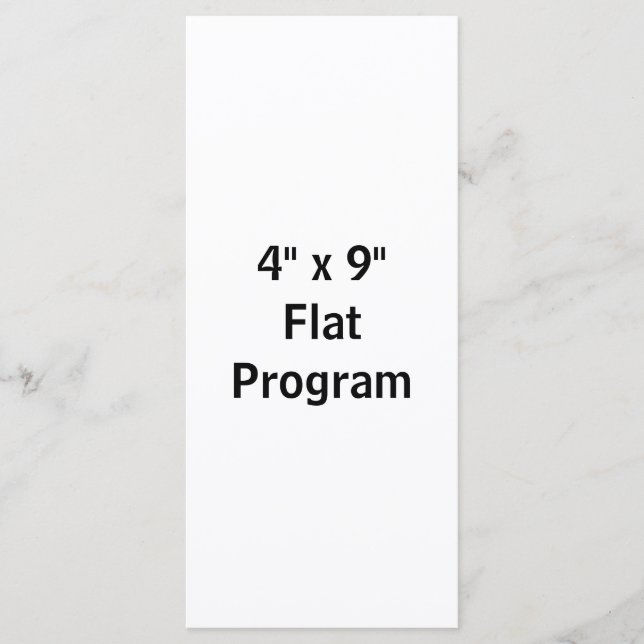 Crie seu próprio programa plano de 10 cm x 23 cm (Frente)