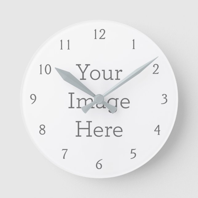 Wall Clock, 20,32 cm Acrílico redondo (Frente)