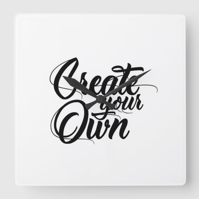 Crie seu próprio relógio de parede minimalista (Frente)