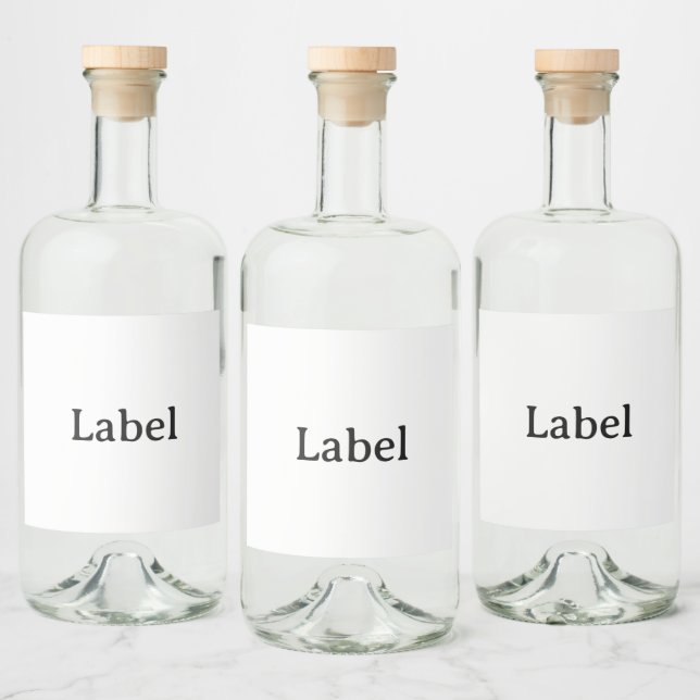 Crie seu próprio rótulo personalizado simples 10 c (Garrafas)