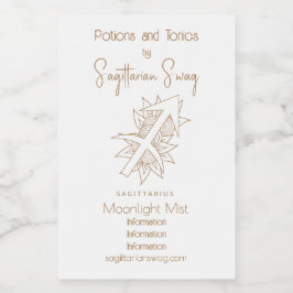 Crie seu próprio Sagitário Dourado e Branco Elegan