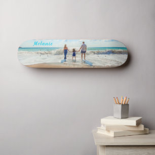 Crie Seu Próprio Skate de Foto com Nome Personaliz