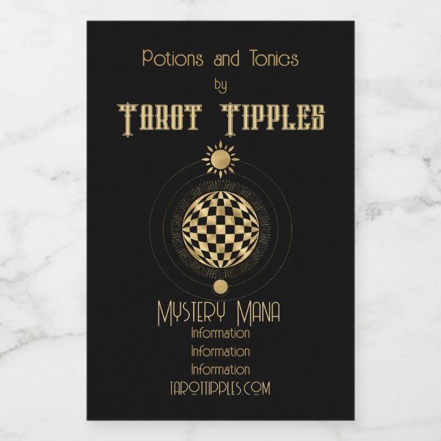 Crie seu próprio Tarô do Mundo da Arcana Dourado (Rótulo Único)