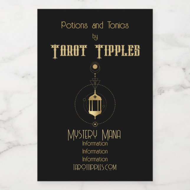 Crie seu próprio Tarô Dourado de Hermit Armando (Rótulo Único)