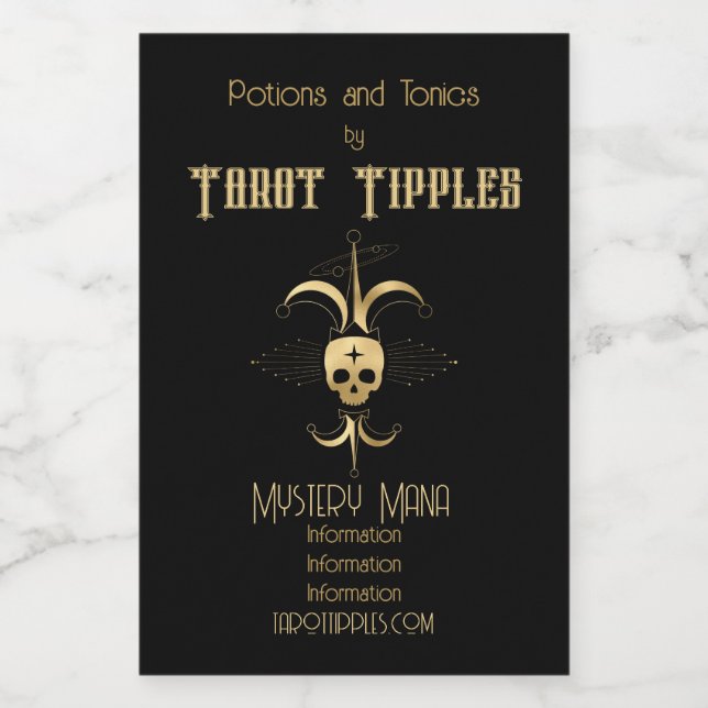 Crie seu próprio Tarot Dourado da Arcana (Rótulo Único)