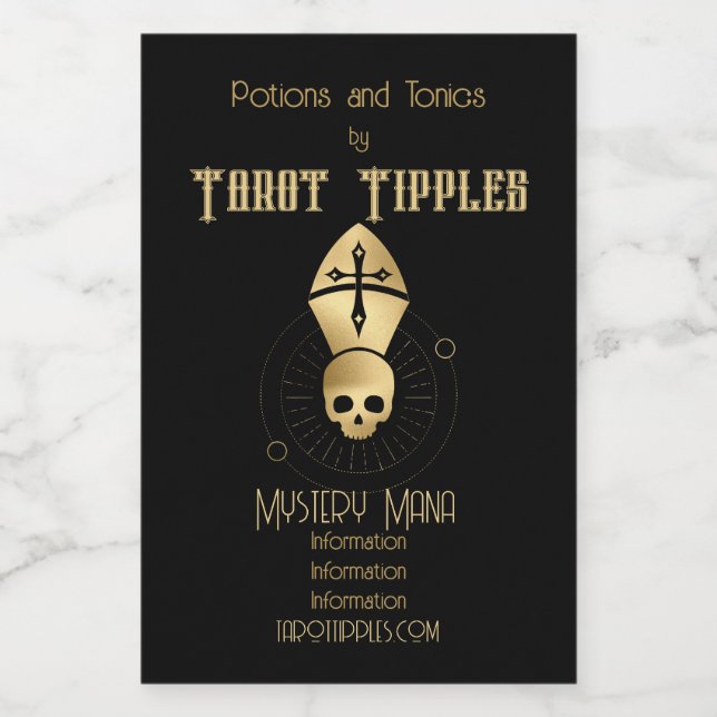 Crie seu próprio Tarot Hierófico da Cana-de-Açúcar (Rótulo Único)