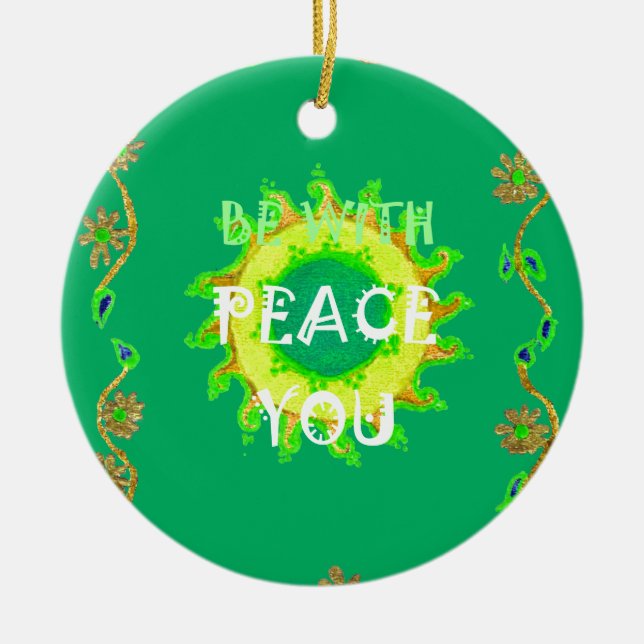 Crie seu próprio Tenha um bom dia, a paz esteja co (Frente)