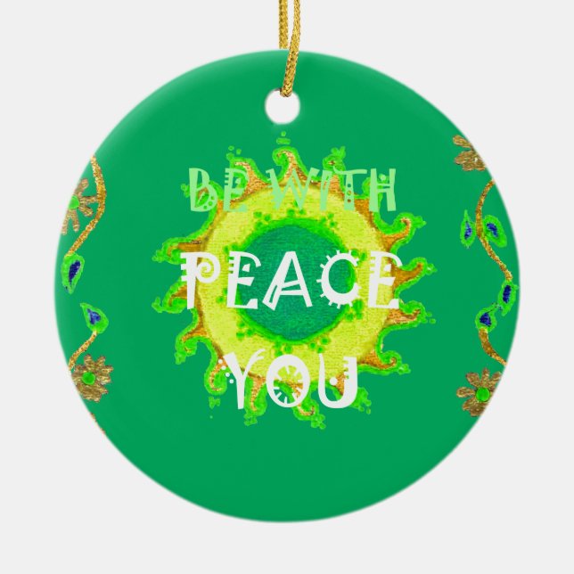 Crie seu próprio Tenha um bom dia, a paz esteja co (Frente)