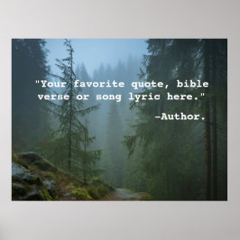 Crie seu próprio texto e imagem de Poster de cotaç