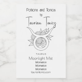 Crie seu próprio Touro Negro e Branco Elegante