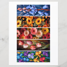 Crie seus próprios 5 Marcadores Florais Doces