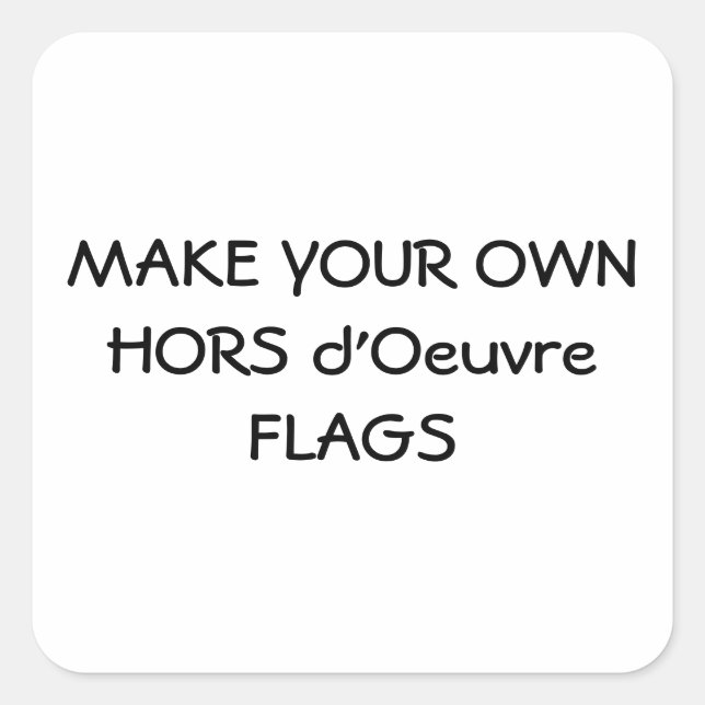 CRIE SEUS PRÓPRIOS ADESIVOS DE BANDEIRAS DE HORS D (Frente)