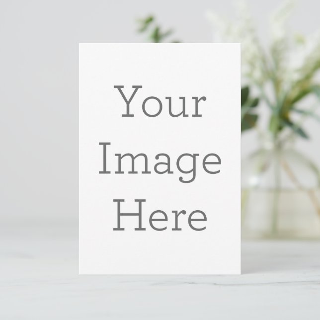 Cartão de anúncio folha única 8.9 cm x 12.7 cm (Em pé/Frente)