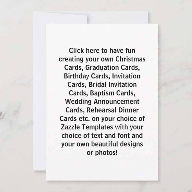 Crie seus próprios cartões e convites de design (Frente)