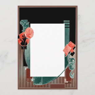 Crie Seus Próprios Convites - Art Déco