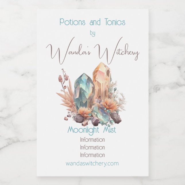 Crie seus próprios cristais iridescentes (Rótulo Único)