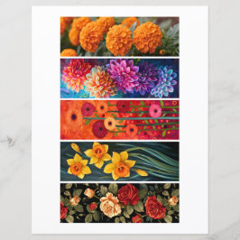 Crie seus próprios Marcadores de Página Florais Fe