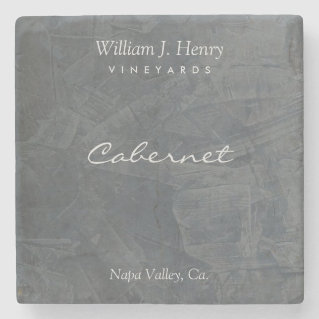 Crie Seus Próprios Porta-Copos de Vinho de Pedra d (Frente)