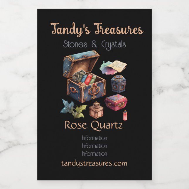 Crie sua caixa de tesouro de memórias tesouras (Rótulo Único)