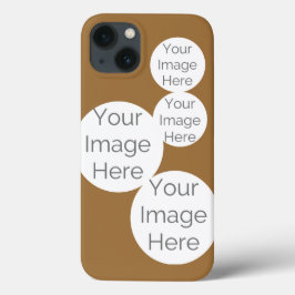 crie sua capa de telefone de fotos mocha castanho