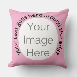 crie sua própria almofada cor-de-rosa com foto