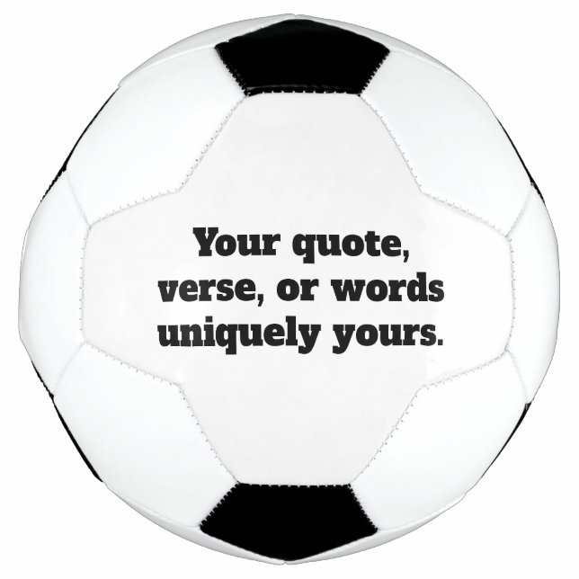 Crie Sua Própria Bola de Futebol Personalizada (Frente)