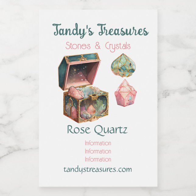 Crie sua própria caixa mágica e cristais (Rótulo Único)