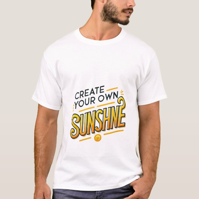 Crie Sua Própria Camisa De Sol - Posto Minimalista (Frente)