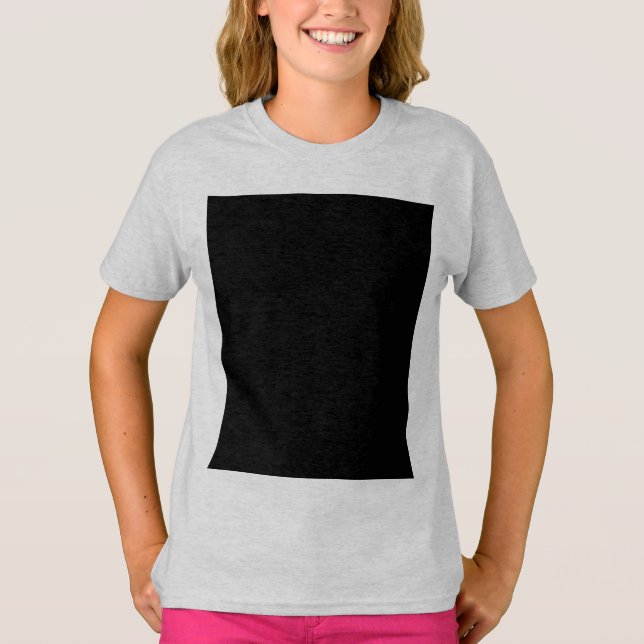 Crie Sua Própria Camisa Personalizada Preta (Frente)