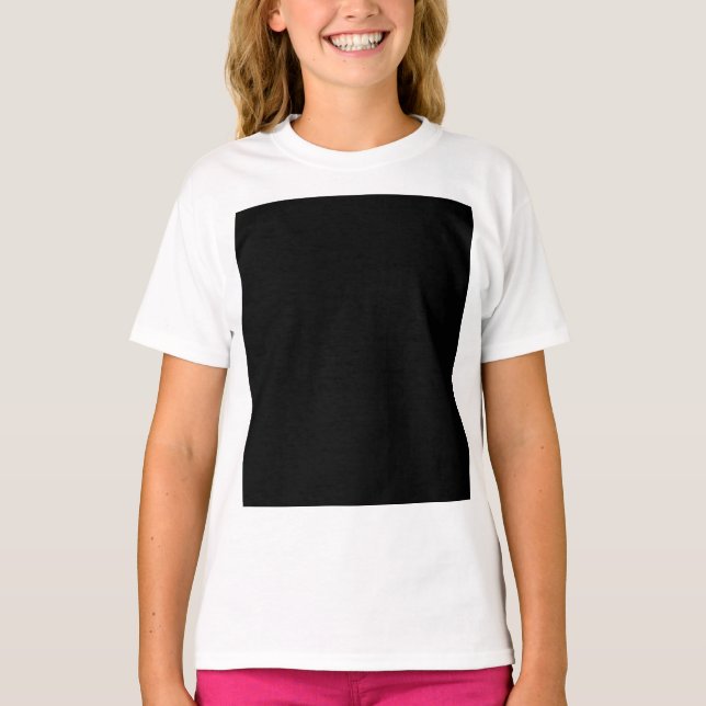 Crie Sua Própria Camisa Personalizada Preta (Frente)